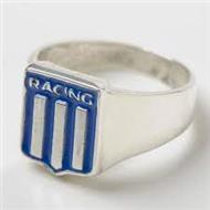 CADENA Y DIJE PLATA "RACING"